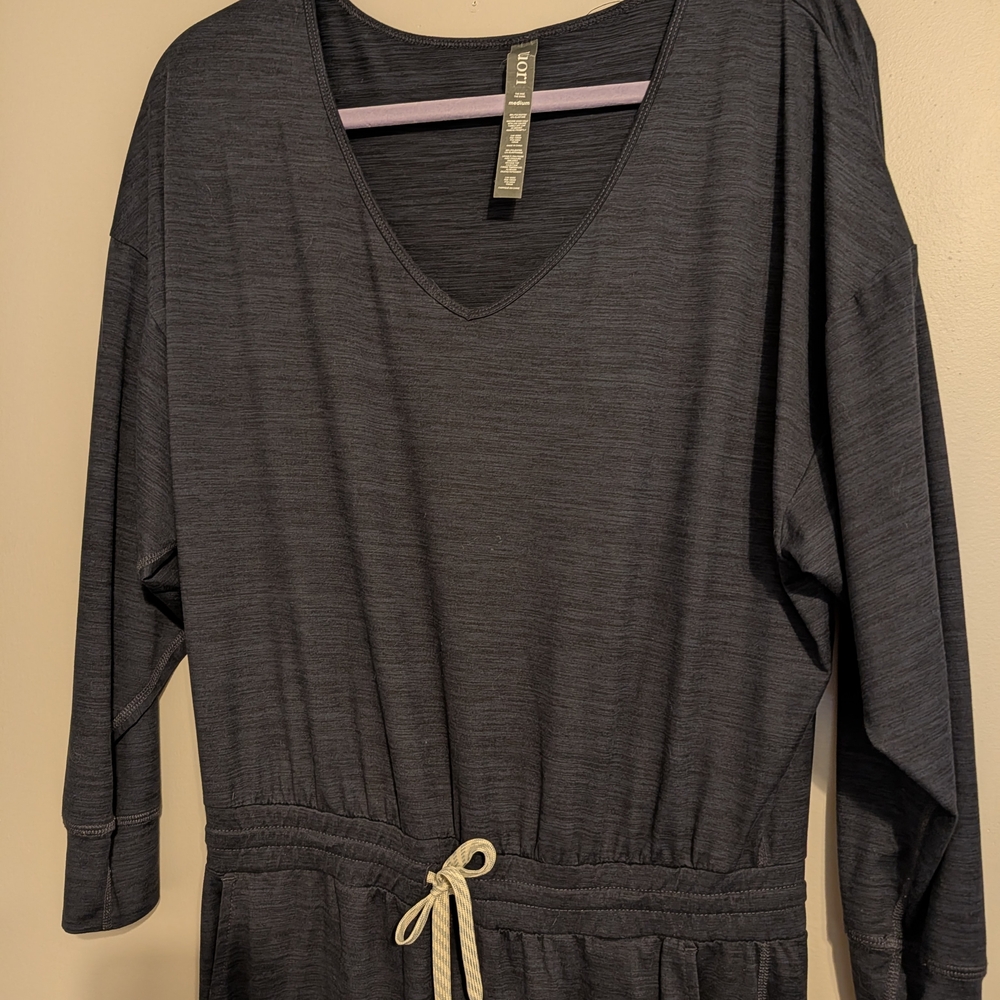 Vuori Lux Long Sleeve Women's Navy Jumpsuit - Picture 3 of 5